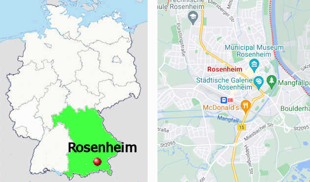 Carta stradale online di Rosenheim