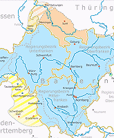 Cartina della Franconia