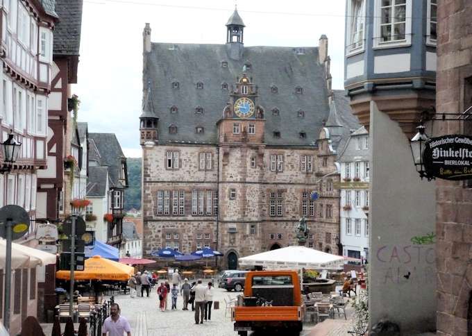 Il municipio storico di Marburg