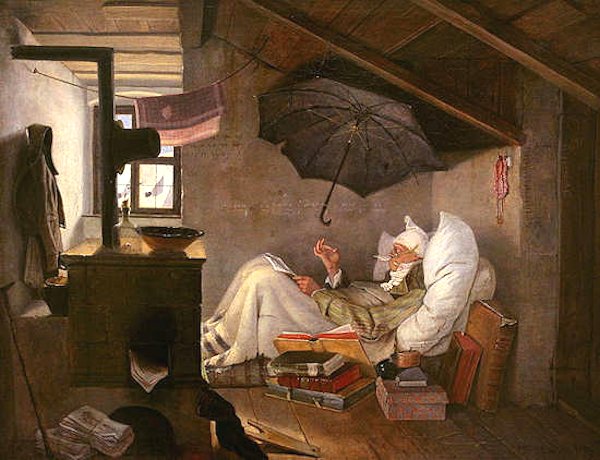 "Il povero poeta" (1839): il pi famoso quadro di Carl Spitzweg