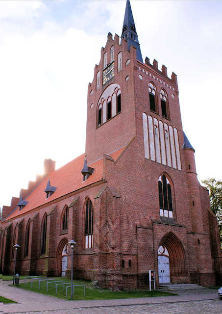 La chiesa St.-Marien-Kirche a Usedom (citt)