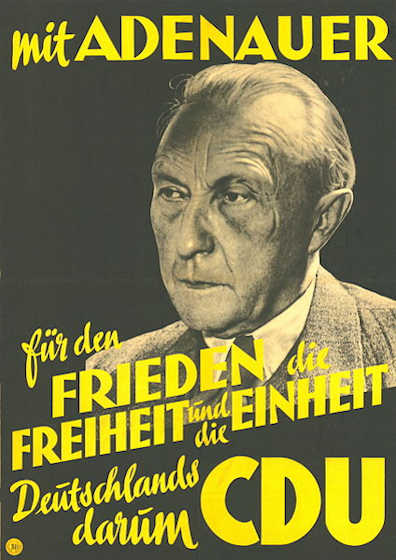 Un manifesto della prima campagna elettorale 1949