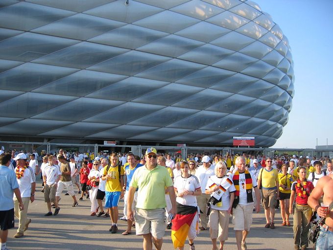 La Allianz-Arena di Monaco