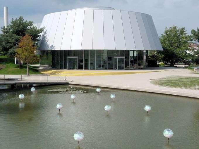 Il padiglione della Audi nella Autostadt di Wolfsburg