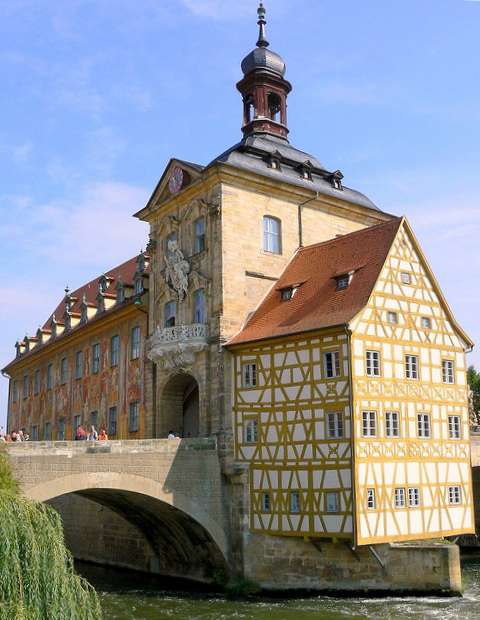 Il vecchio municipio di Bamberga
