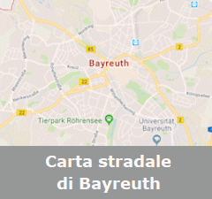 Carta stradale online di Bayreuth