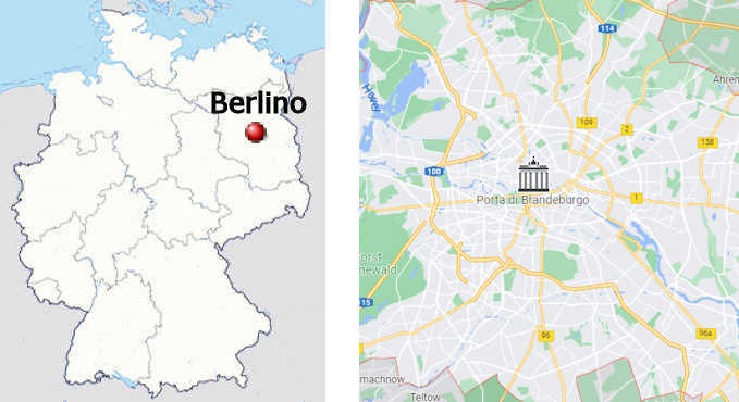 Carta stradale online di Berlino