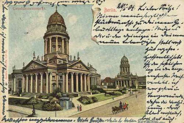 La piazza Gendarmenmarkt - 1904
