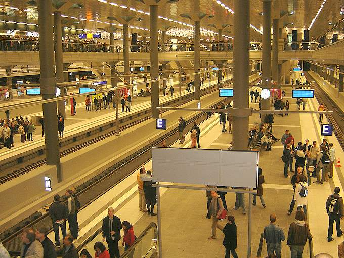 Il livello inferiore della stazione