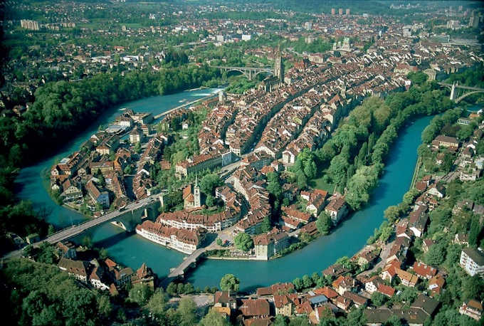 Foto aerea di Berna