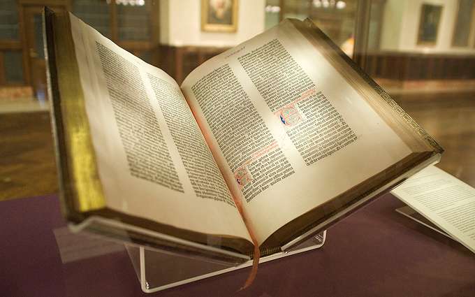 La ricostruzione della pressa con cui Gutenberg stampò la Bibbia