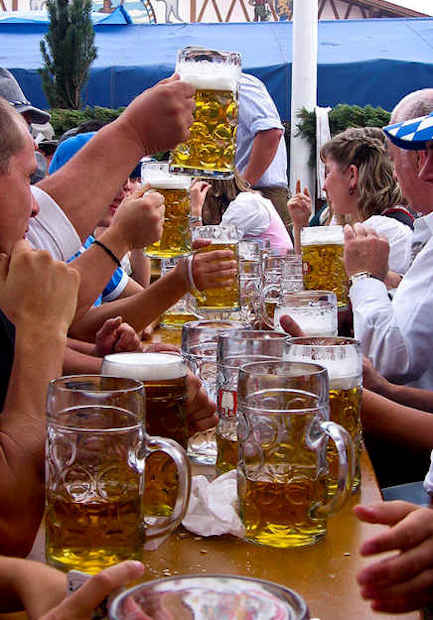 La birra dell'Oktoberfest di Monaco di Baviera