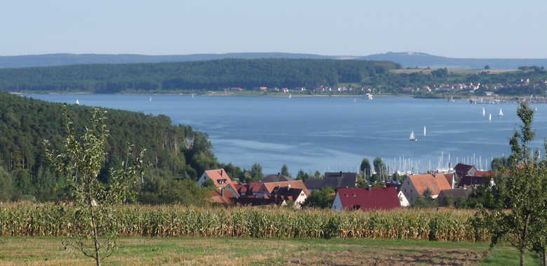 Il lago Brombachsee, a sud di Norimberga