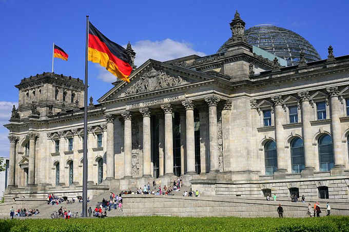 Il "Reichstag", sede del Bundestag