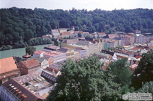 Il centro di Burghausen