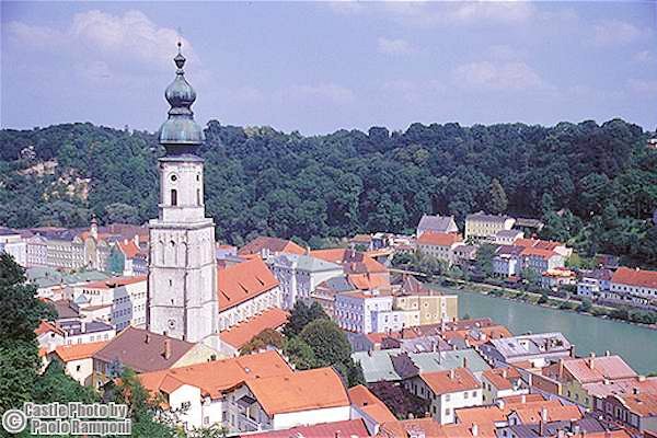 Il centro di Burghausen