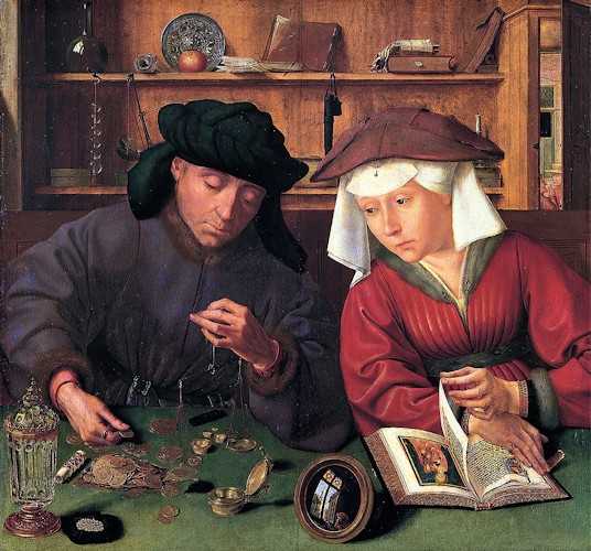 Il cambiamonete e sua moglie (1514)