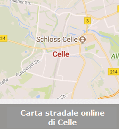 Carta stradale online di Celle
