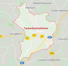 Carta stradale online di Tauberbischofsheim