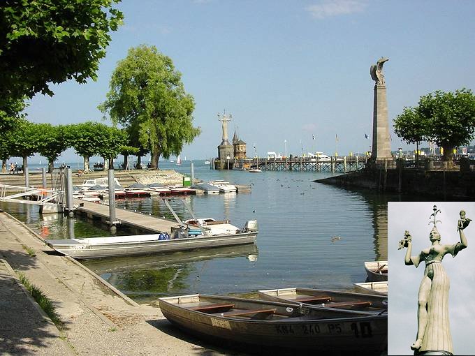 La statua di Imperia sul Lago di Costanza