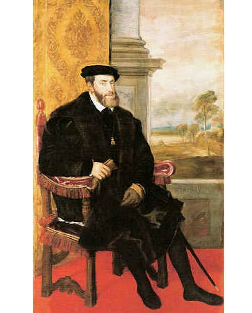 Tiziano: Carlo V seduto