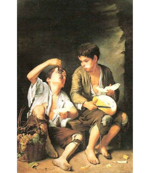 Bartom Esteban Murillo: Fanciulli che mangiano la frutta