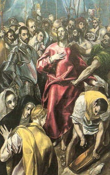 El Greco: Cristo spogliato sulla via del Calvario