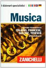 Dizionario della musica: Tedesco, Italiano, Francese, Inglese