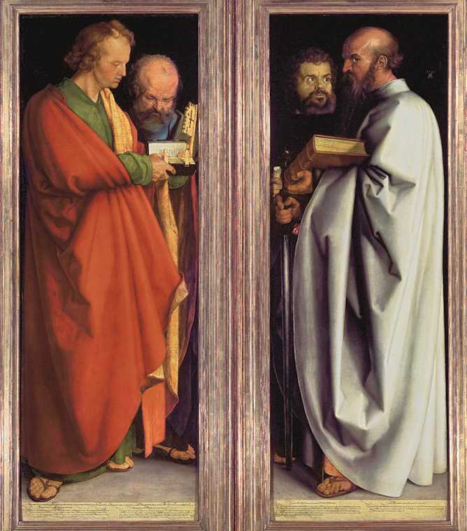"I quattro apostoli" di Dürer