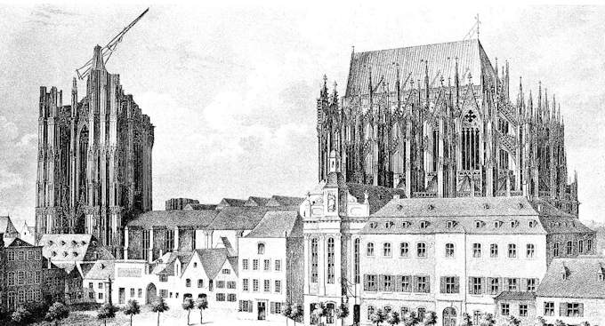 Il Duomo di Colonia nel 1814