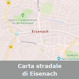 Eisenach - carta stradale online