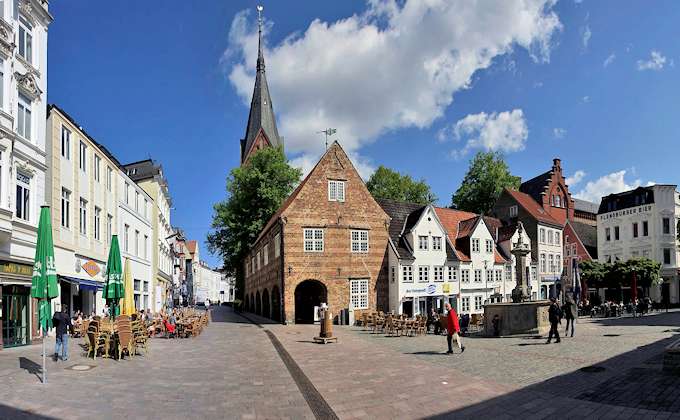 Flensburgo - La piazza Nordermarkt