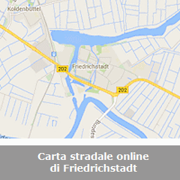 Friedrichstadt - carta stradale online