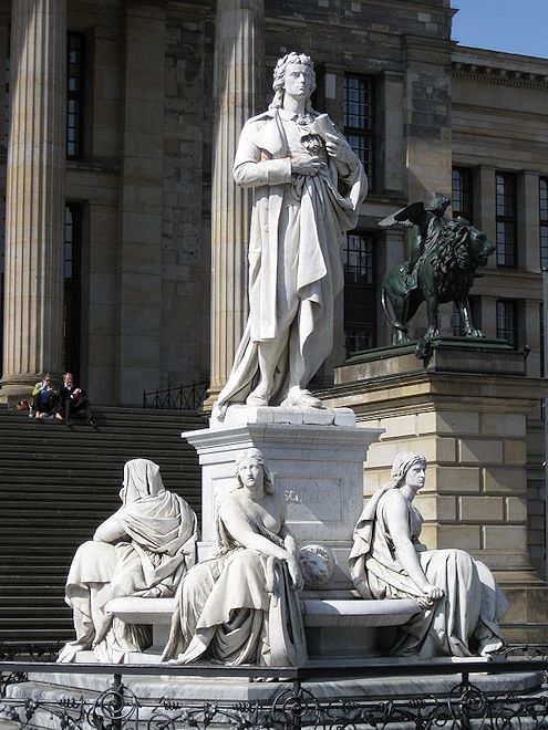 Gendarmenmarkt, Il monumento a Friedrich Schiller