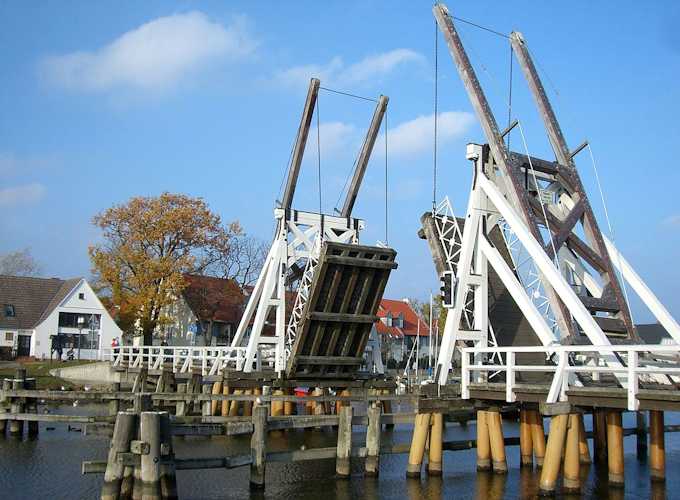 Il ponte levatoio nel quartiere Wieck