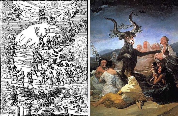 Raffigurazioni storiche di uno Hexensabbat sul monte Brocken