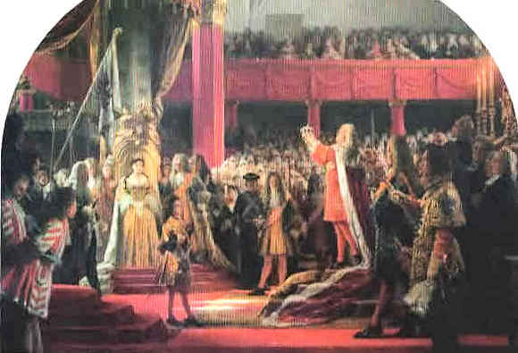 L'autoincoronazione di Federico I, re in Prussia