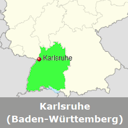 Karlsruhe Karlsruhe Germania Cartina