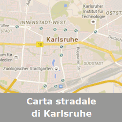 Karlsruhe Karlsruhe Germania Cartina