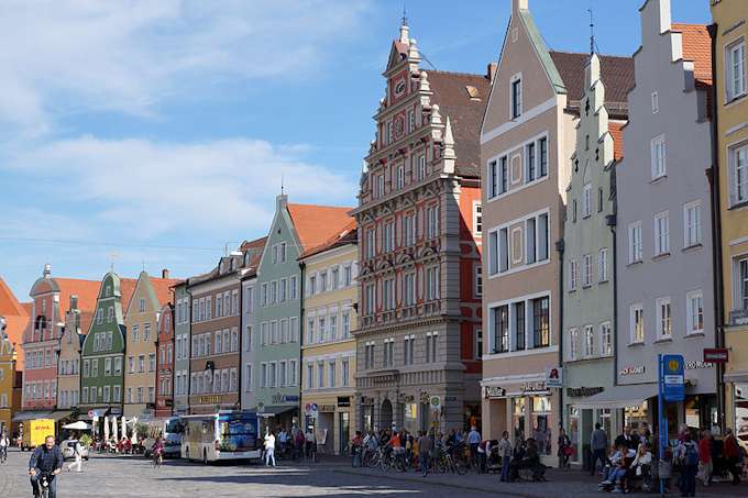 Case storiche nel centro di Landshut