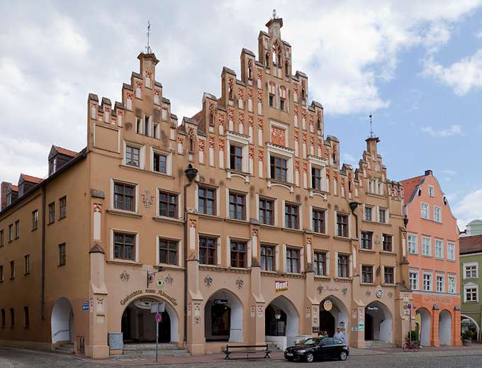 Case storiche nel centro di Landshut