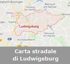 Ludwigsburg - carta stradale online