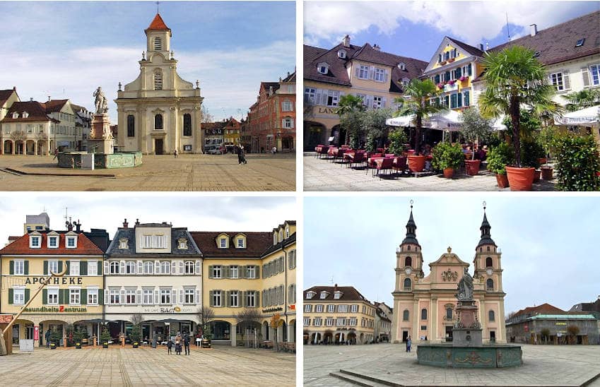 La piazza del mercato di Ludwigsburg