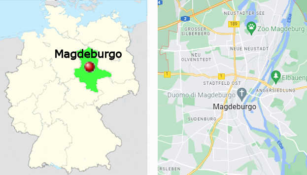 Carta stradale online di Magdeburgo