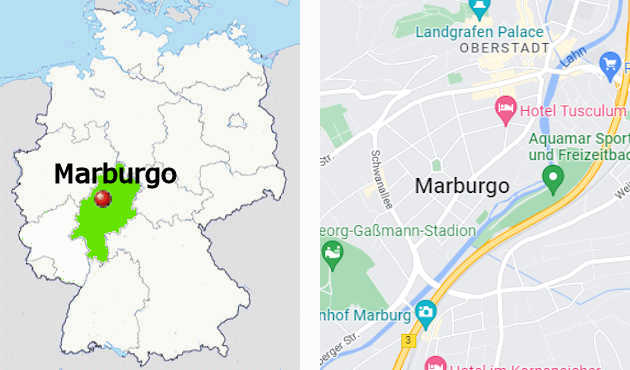 Marburg - carta stradale online