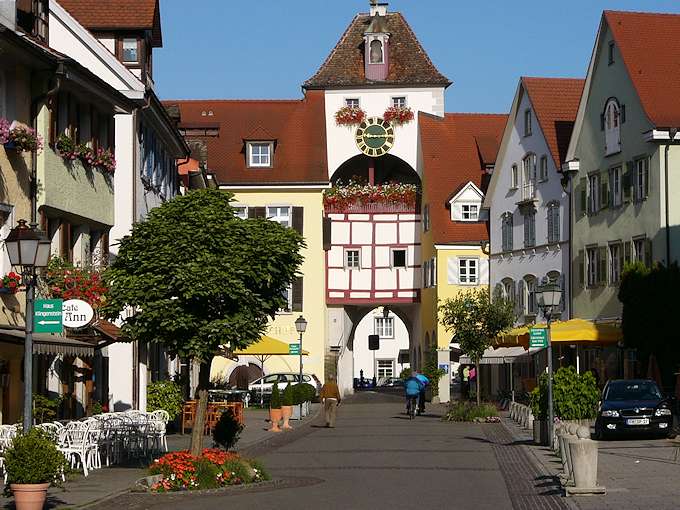 Nel centro di Meersburg (citt bassa)