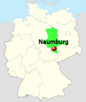 Carta stradale online di Naumburg