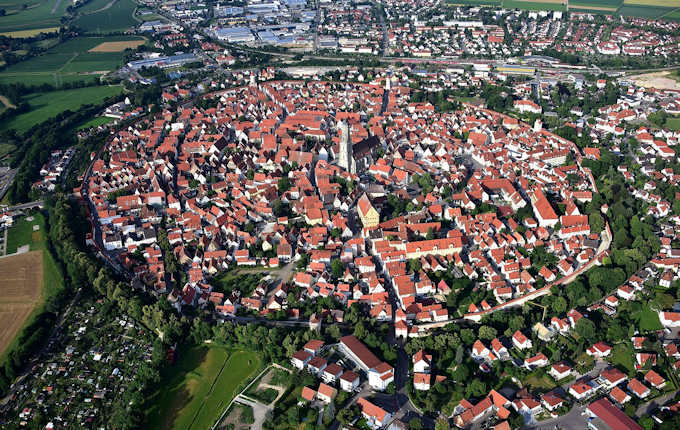 Il centro storico di Nördlingen