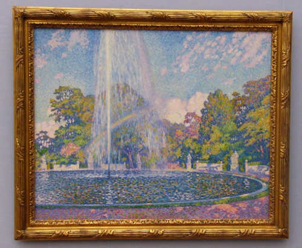 Theo van Rysselberghe: Fontana nel parco di Sanssouci a Potsdam