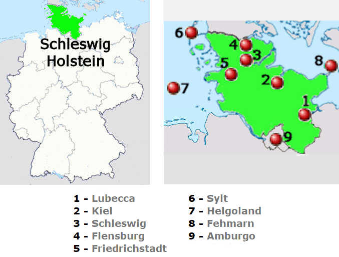 Carta stradale online dello Schleswig-Holstein